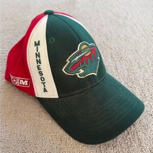 Minnesota Wild NHL Center Ice CCM Green White Red Baseball Cap - OSFA